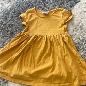 Simple pumpkin color dress